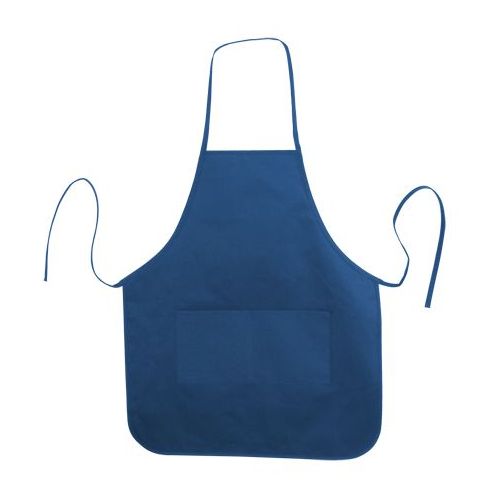 72 Pieces of Long Round Bottom Cotton Twill Apron Royal