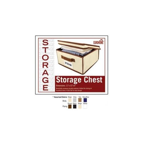 24 Pieces of 11 X 12 X 6 Storage Chest -4 Assorted Colors