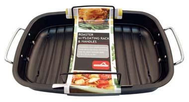 4 Pieces of Heavy Gauge Roaster With Floating Rack