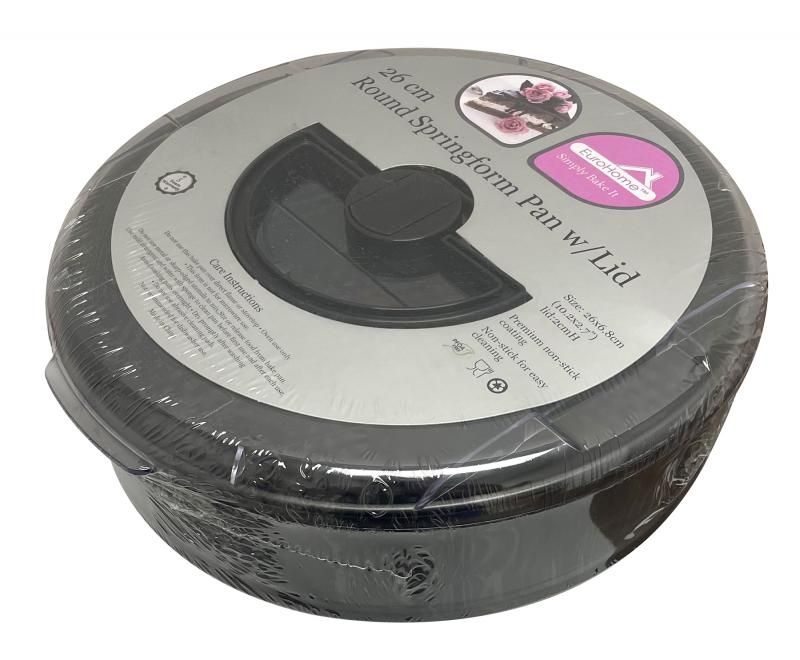 8 Pieces of Bake To Go Round Spring Form With Lid And Carrying Handle
