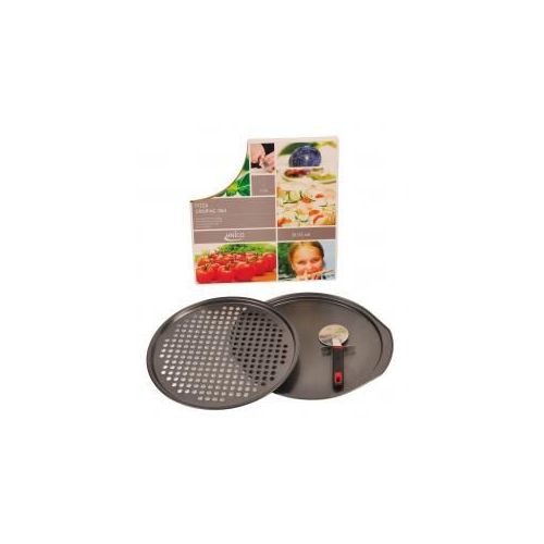 12 Pieces of 12 Slice Pizza Crisping Pan Set With Cutter