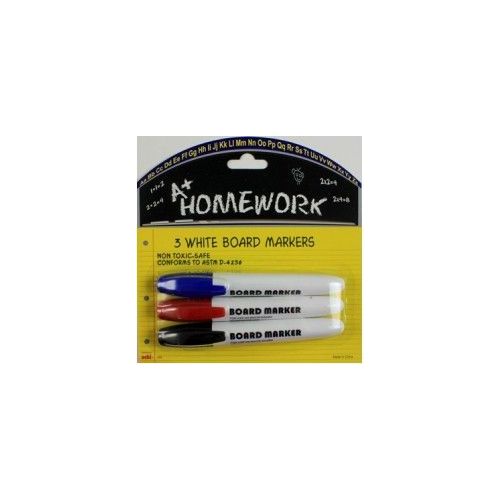 48 Pieces of Dry Erase Board Markers - 3 Pk - Black,blue,red