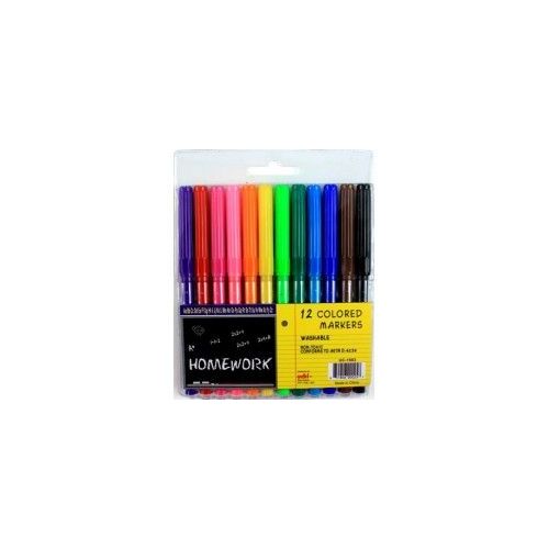 48 Pieces of Water Color Markers - 12 Pk - Fine Point - Asst. Colors