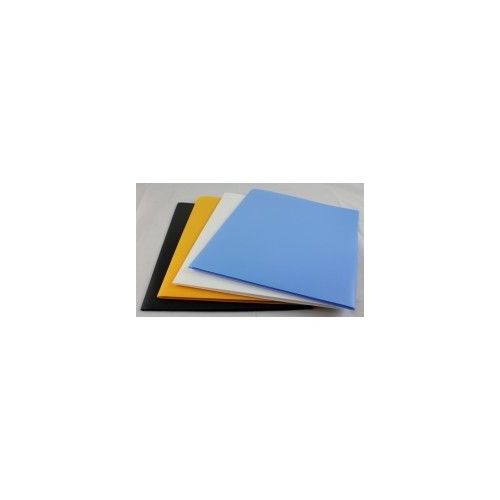 100 Pieces of Two Pocket Folders -Plastic -8.5"x11" Size PapeR-Asstd Colors.