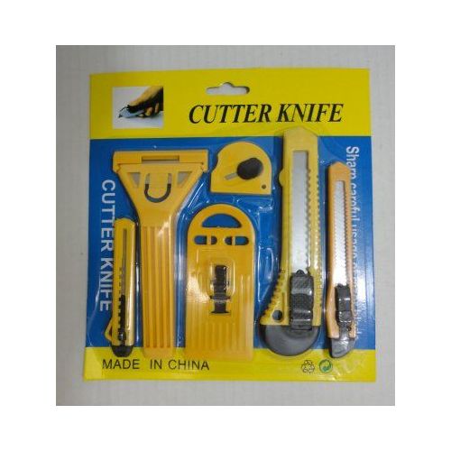 144 Pieces of 6pc Utility Knife Set [snap -Off Blade]