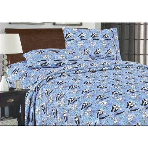 12 Pieces of Printed Microfiber Sheet Set Full Size