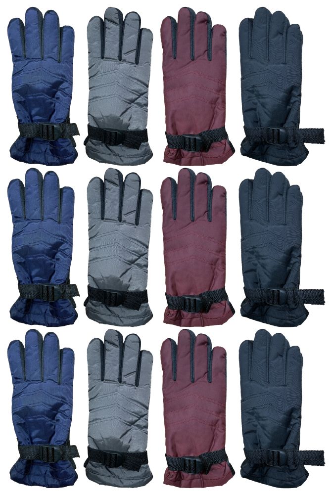 36 Pairs of Yacht & Smith Women's Winter Warm Waterproof Ski Gloves, One Size Fits All Bulk Pack
