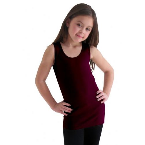 24 Pieces of Girls Seamless Flat Tanks Tops Youth Size