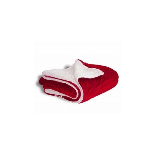 10 Wholesale Micro Mink Sherpa Blankets In Red WSD