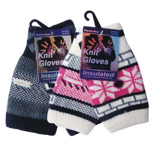 96 Pairs of Winter Glove Knit Women Fingerless