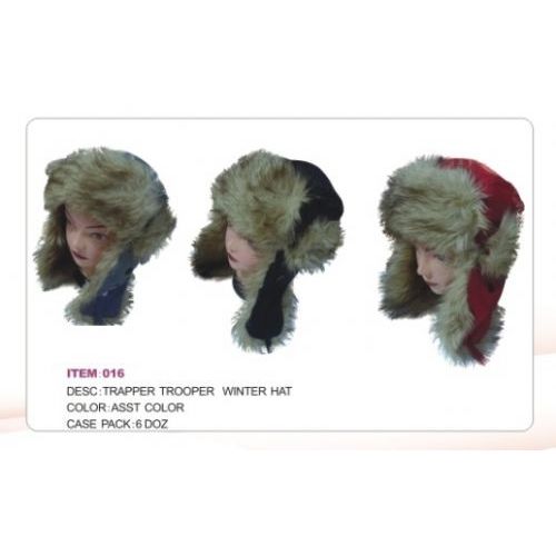 72 Pieces of Trapper Trooper Hat With Faux Fur