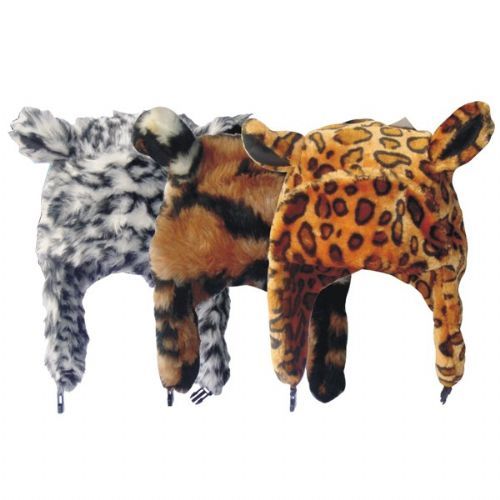 24 Pieces of Winter Animal Hat Leopard Print