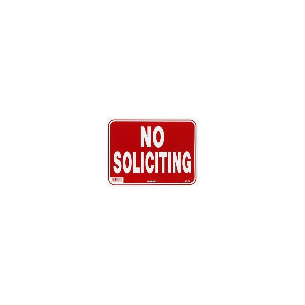 24 Pieces of No Soliciting Sign