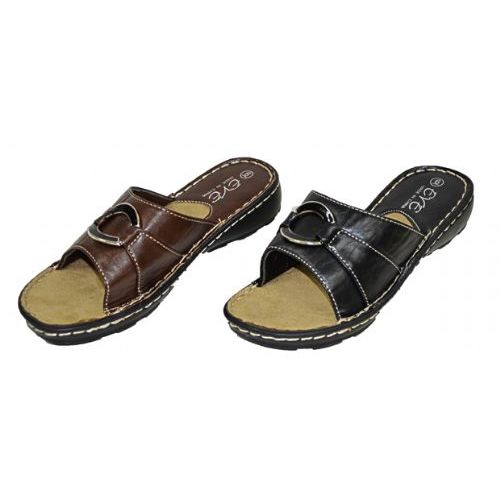 24 Wholesale Leadies Leather Sandals