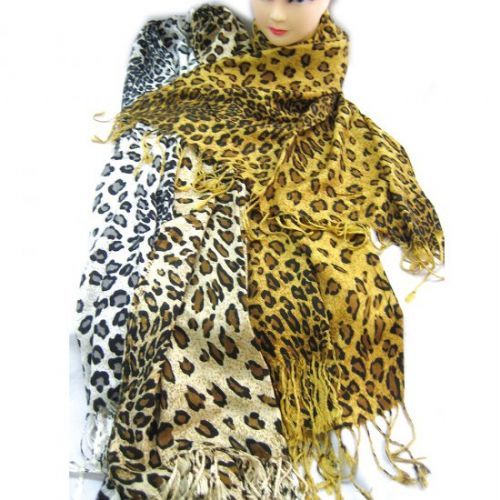 60 Pieces of Animal Print Winter Scarf
