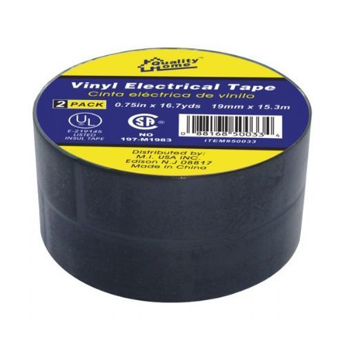 48 Pieces Tape Electrical Black 20yds 2pk - Tape