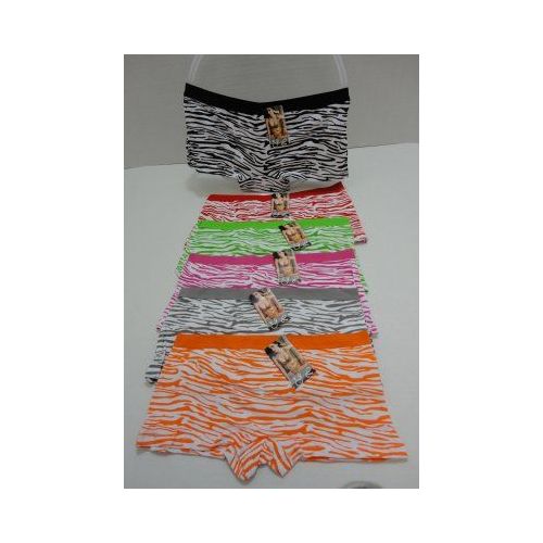 36 Pieces Ladies PantieSColorful Zebra Print Womens Panties & Underwear at