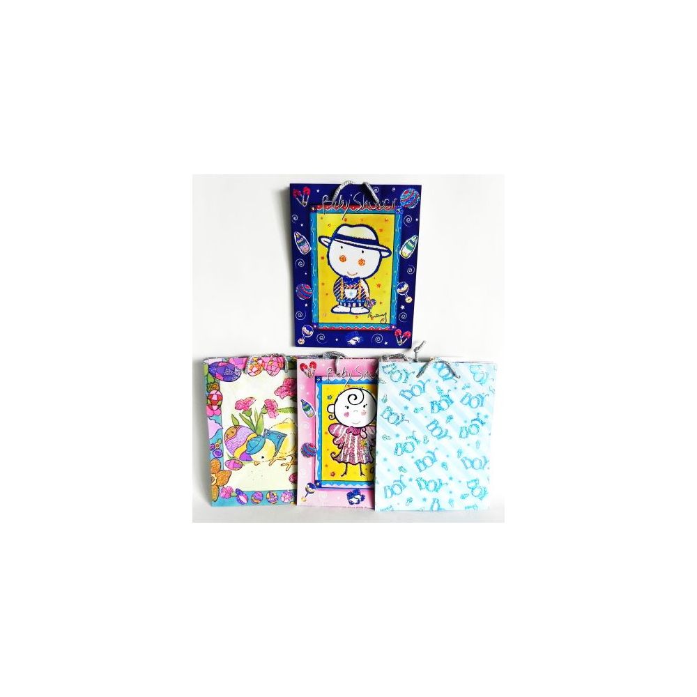 144 Pieces of Baby Shower Gift Bag Assortment Medium Size