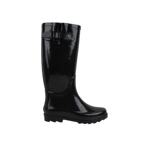 12 Pairs of Ladies Solid Color Black Rain Boot