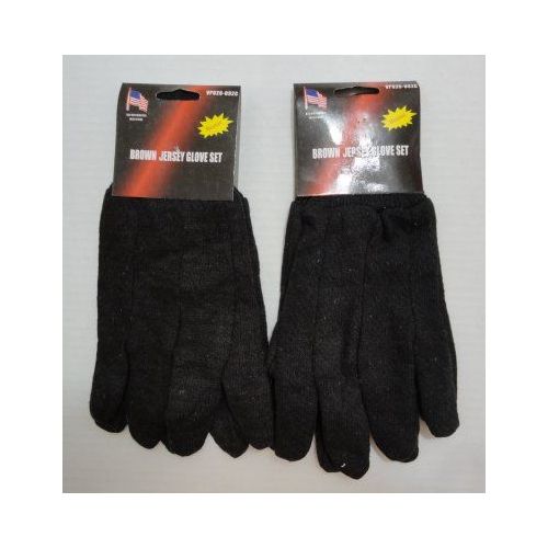 48 Wholesale 1pr Brown Jersey Glove