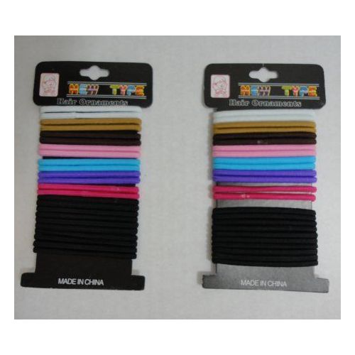 72 Pieces of 24pc Colored Elastic Bands