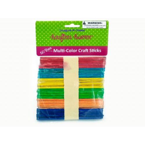75 Pieces of MultI-Color Craft Sticks