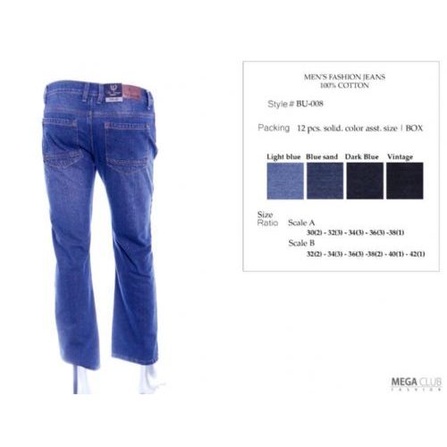 12 Pieces of Mens Trendy Jeans Sizes 32-42