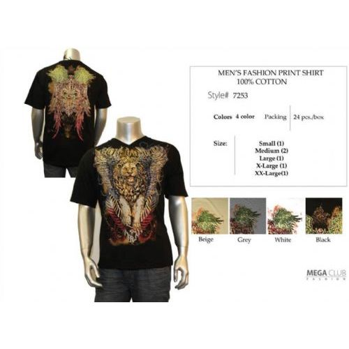 24 Pieces Mens Fashion Graphic T-Shirt S-Xxl 100% Cotton - Mens T-Shirts
