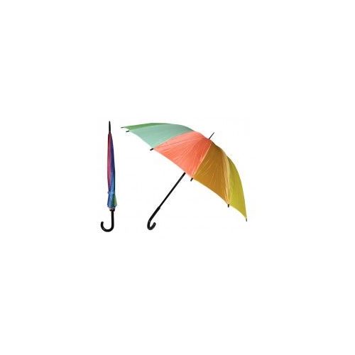 24 Pieces of 37 Inches Automatic Cane Rainbow Umbrella