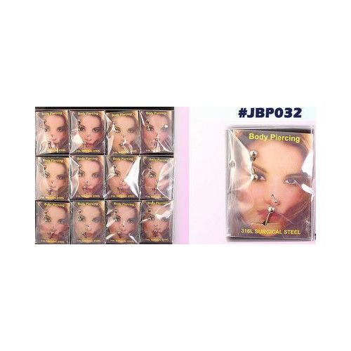 48 Pieces of Body Piercing Jewelry Set