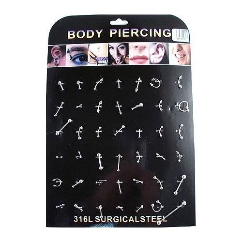 126 Pieces of Body Jewelry/ Body Piercing