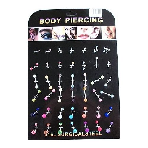 126 Pieces of Body Jewelry/ Body Piercing