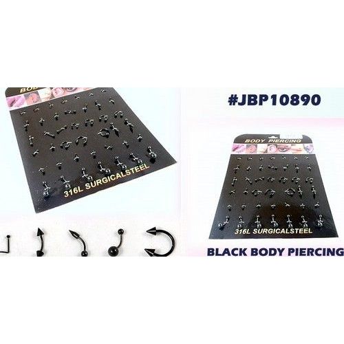 126 Pieces of Body Jewelry/ Body Piercing With Display
