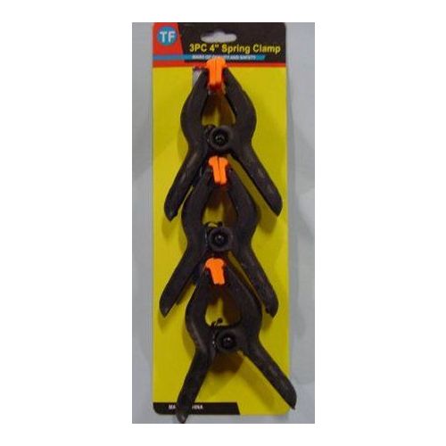 48 Pieces of 3 Pcs Set 4' Black Small Spring Clamp