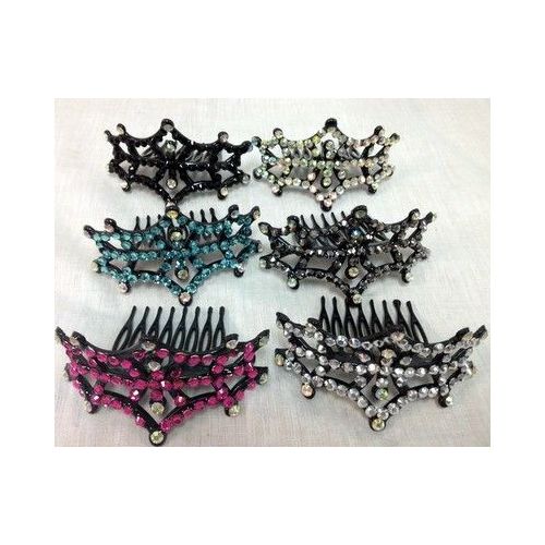 48 Wholesale Hair Comb Assorted Colors