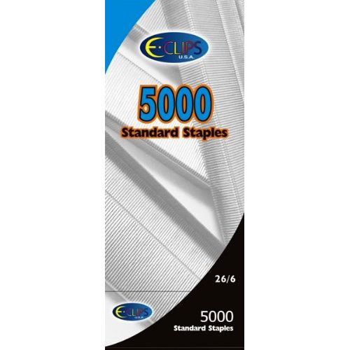 60 Packs of 5000 Standard Staples