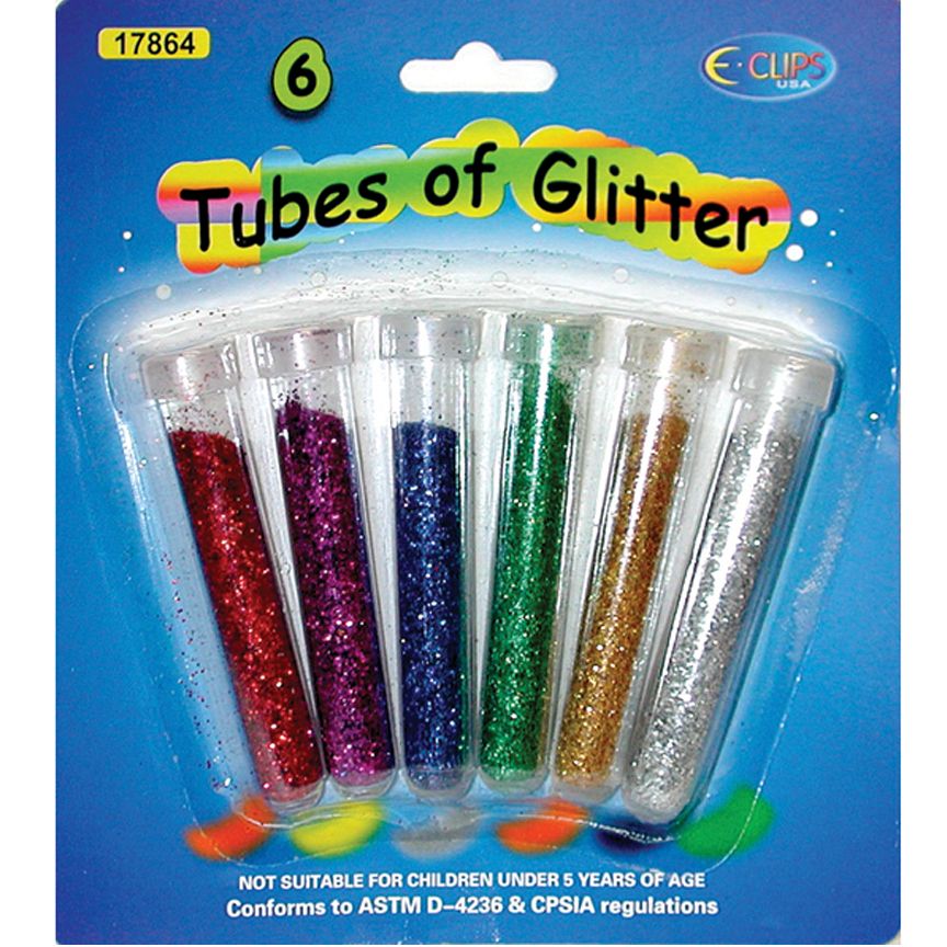 48 Wholesale 6 Pack Of Glitter Tubes