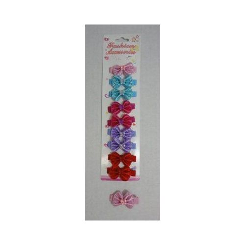 60 Wholesale 10pc Child's Hair Clip [sparkle With Butterfly]