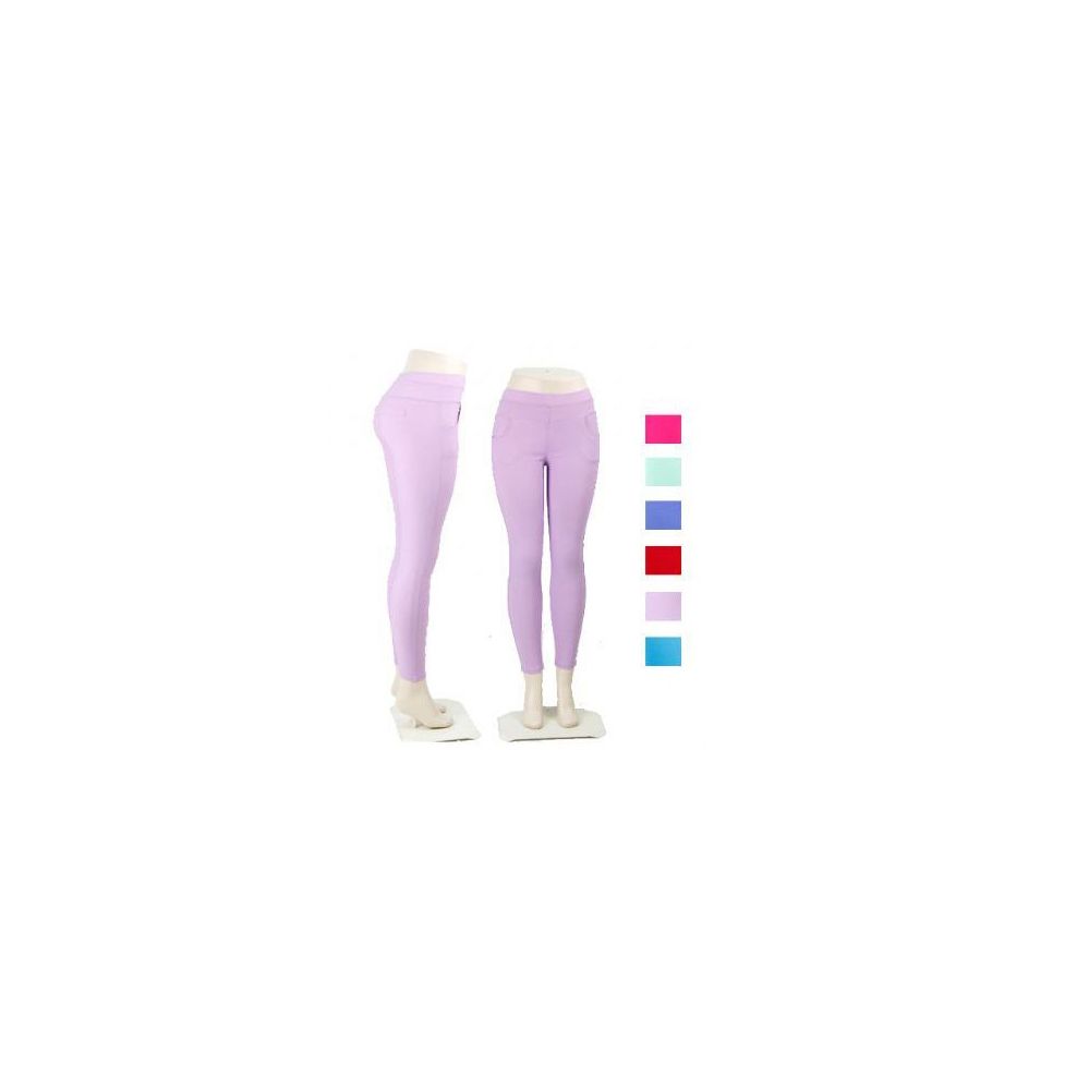36 Pieces Ladies Black Stretch Pants / Leggings - Womens Leggings