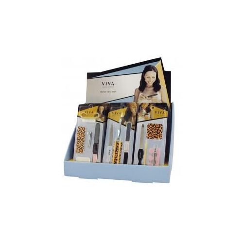 144 Wholesale Viva Nail Care Manicure Set In Display
