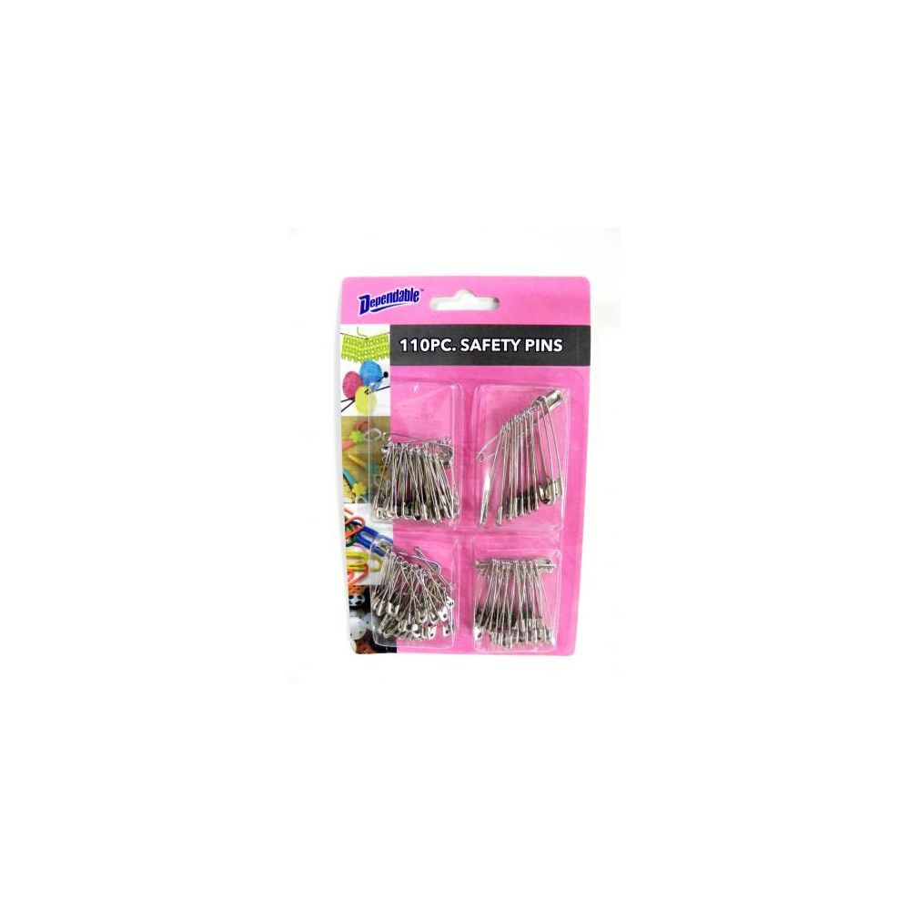 72 Pieces of Safety Pins 110 Piece Assorted