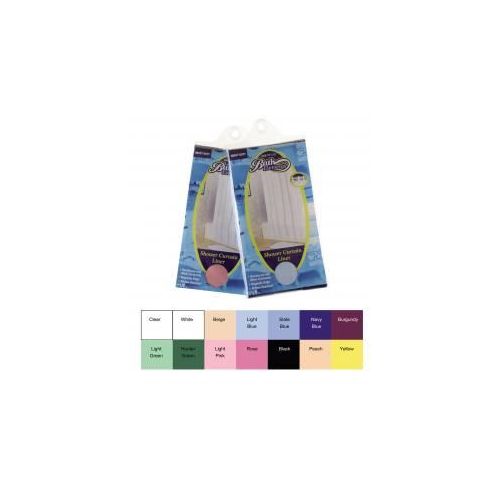 24 Pieces of Heavy Duty Shower Curtain Liner With Grommets And Magnets Yellow And Beige Only 70" x 72"