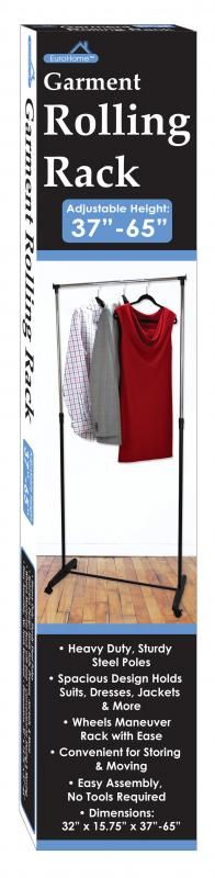 6 Pieces of Garment Rolling Rack