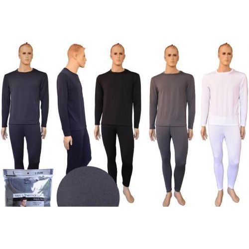 72 pieces of Mens Flat Knit Thermal Set Assorted Color
