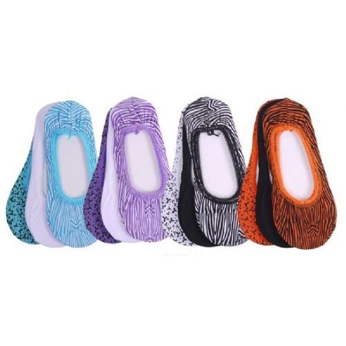 60 Pairs of 3 Pack Ladies Foot Liners Assorted Colors