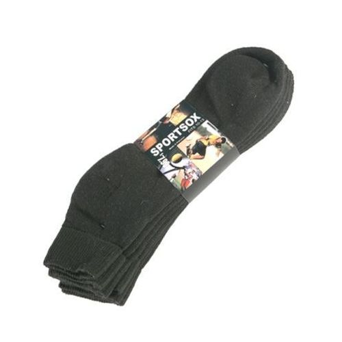 60 Wholesale Mens 3 Pack Ankle Sport Ankle Sock Size 10-13 Black Color Only