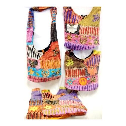 36 Pieces of Butterfly N Peace Sign Sling Crossbody Nepal Purse