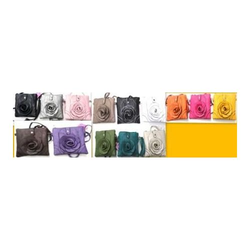 36 Pieces of Small Flower Fashion Sling Purse Bags 12 Pcs