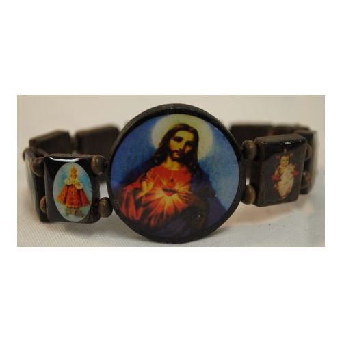 120 Pieces of Wood Bracelet Rosary Jesus
