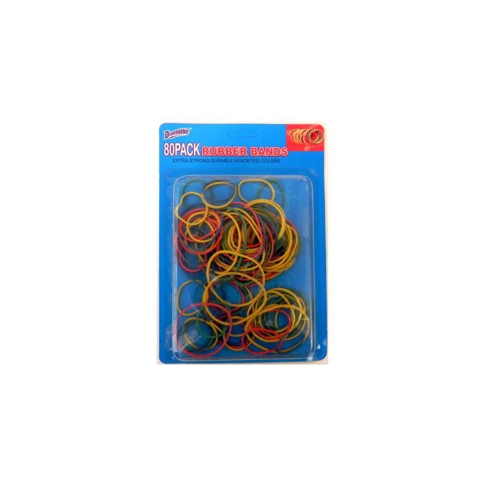 48 Wholesale Rubber Bands 80 Pack
